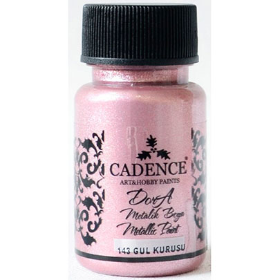 Акриловая краска Cadence Dora Metallic Paint, 50 мл, засушенная роза