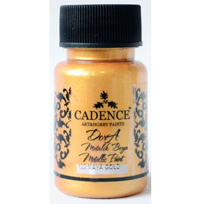 Акриловая краска Cadence Dora Metallic Paint, 50 мл, золото Майя