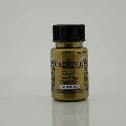 Акриловая краска Cadence Dora Metallic Paint, 50 мл, Золотой перидот