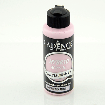 Акриловая краска гибрид Cadence Hybrid Acrylic for Multisurfaces №24, 120 мл, (Baby Pink) Детский розовый