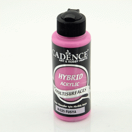 Акрилова фарба гібрид Cadence Hybrid Acrylic for Multisurfaces, №25 Фуксія (Fuchsia), 120 мл Акрилова фарба гібрид Cadence Hybrid Acrylic for Multisurfaces, №25 Фуксія (Fuchsia), 120 мл