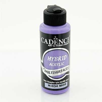 Акриловая краска гибрид Cadence Hybrid Acrylic for Multisurfaces №34, 120 мл, (Purple) Фиолетовый