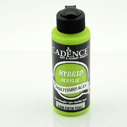 Акриловая краска гибрид Cadence Hybrid Acrylic for Multisurfaces №46, 120 мл, (Pıstachıo Green) Зеленая фисташка