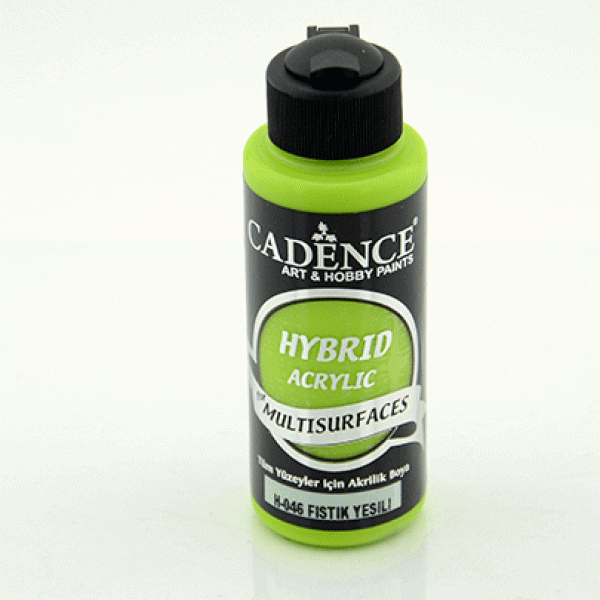 Акрилова фарба гібрид Cadence Hybrid Acrylic for Multisurfaces, №46 Зелена фісташка (Pıstachıo Green), 120 мл