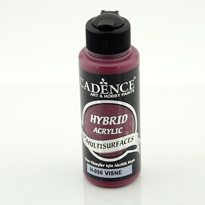 Акриловая краска гибрид Cadence Hybrid Acrylic for Multisurfaces №56, 120 мл, (Cherry) Вишневый