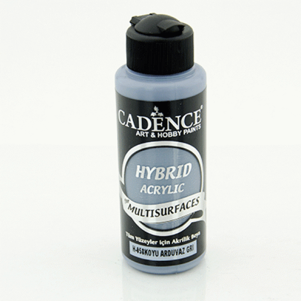 Акрилова фарба гібрид Cadence Hybrid Acrylic for Multisurfaces, №58 Сірий темна сталь (Dark Slate Gray), 120 мл