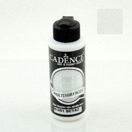 Акрилова фарба гібрид Cadence Hybrid Acrylic for Multisurfaces, №01 Білий (White), 120 мл