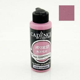 Акрилова фарба гібрид Cadence Hybrid Acrylic for Multisurfaces, №28 Рожева Вікторія (Victoria Pink), 120 мл Акрилова фарба гібрид Cadence Hybrid Acrylic for Multisurfaces, №28 Рожева Вікторія (Victoria Pink), 120 мл