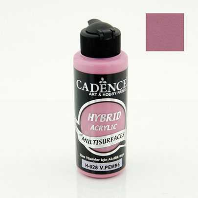 Акриловая краска гибрид Cadence, Hybrid Acrylic for Multisurfaces, Розовая Виктория, 120 мл