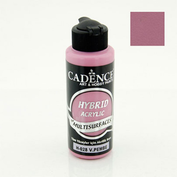 Акрилова фарба гібрид Cadence Hybrid Acrylic for Multisurfaces, №28 Рожева Вікторія (Victoria Pink), 120 мл