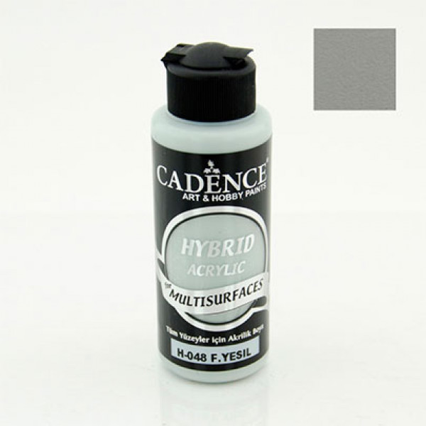 Акрилова фарба гібрид Cadence Hybrid Acrylic for Multisurfaces, №48 Сіро зелений (Fine Green), 120 мл