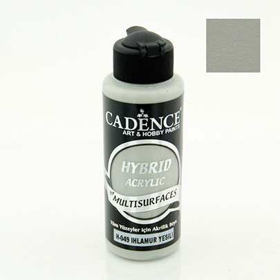 Акриловая краска гибрид Cadence, Hybrid Acrylic for Multisurfaces, Серо зеленый светлый, 120 мл