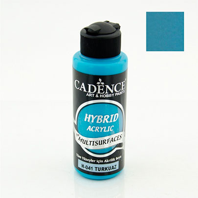 Акриловая краска гибрид Cadence, Hybrid Acrylic for Multisurfaces, Турецкий синий, 120 мл