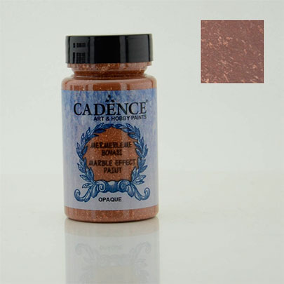 Акриловая краска с эффектом мрамора металлик Cadence Marble Effect Paint Metallic, 90 мл, коричневый