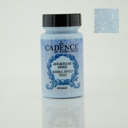 Акрилова фарба з ефектом мармуру металік Cadence Marble Effect Paint Metallic, 90 мл, Морозна блакитна