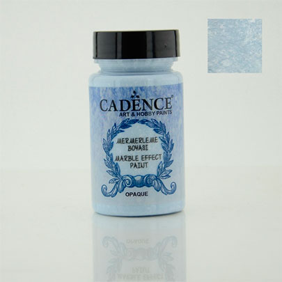 Акриловая краска с эффектом мрамора металлик Cadence Marble Effect Paint Metallic, 90 мл, морозный голубой