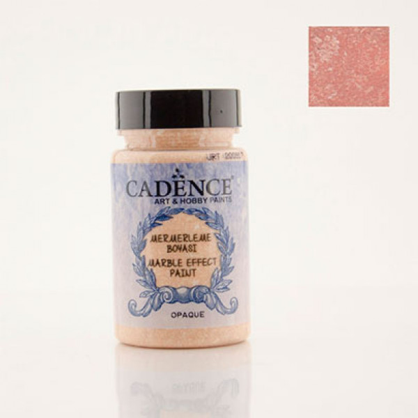 Акриловая краска с эффектом мрамора металлик Cadence Marble Effect Paint Metallic, 90 мл, Темный лососевый