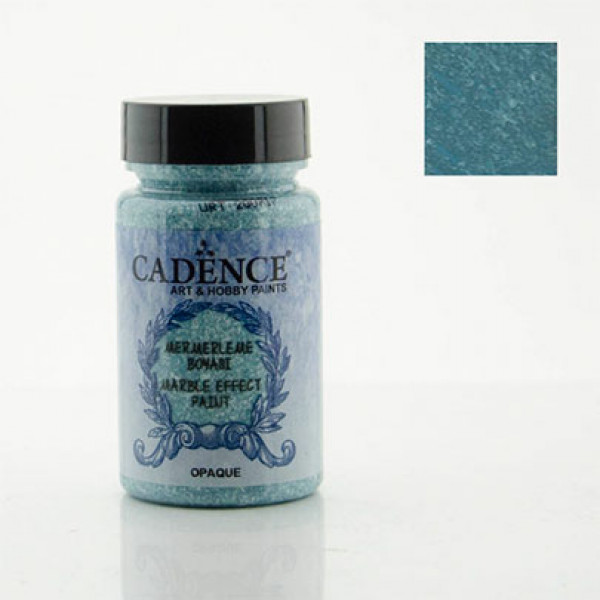 Акрилова фарба з ефектом мармуру металік Cadence Marble Effect Paint Metallic, 90 мл, Турецька синя