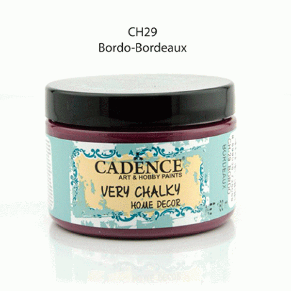 Вінтажна акриловая фарба Cadence Very Chalky Home Decor, №29 Бордо, 150 мл
