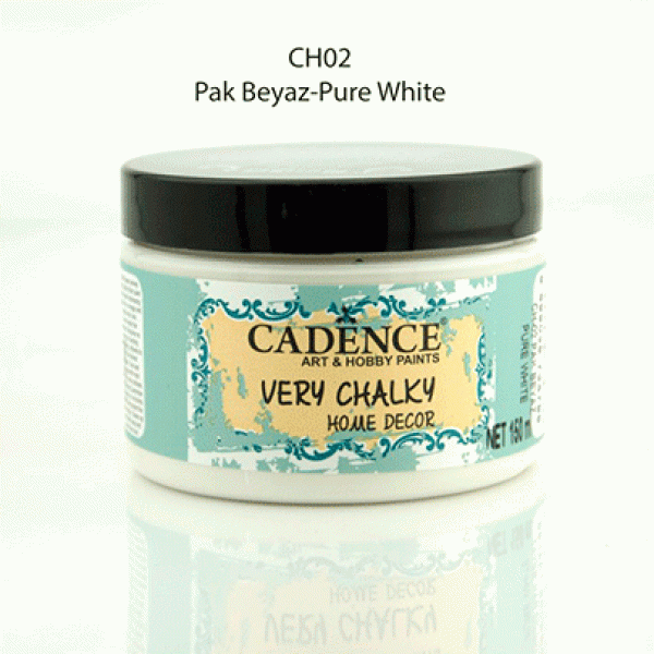 Вінтажна акриловая фарба Cadence Very Chalky Home Decor, №02 Натуральний білий, 150 мл