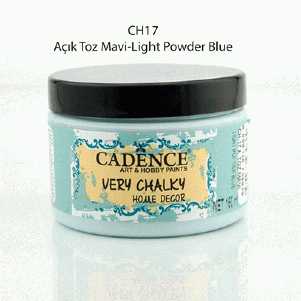 Вінтажна акриловая фарба Cadence Very Chalky Home Decor, №17 Пудровий блакитний, 150 мл