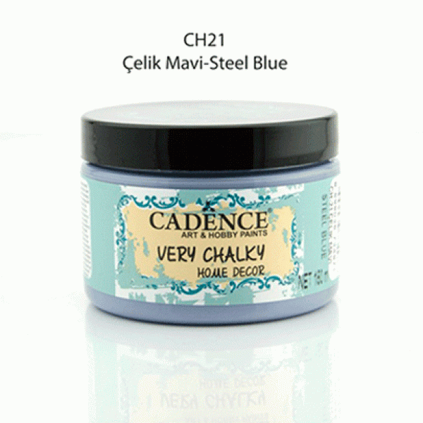 Вінтажна акриловая фарба Cadence Very Chalky Home Decor, №21 Сталевий блакитний, 150 мл