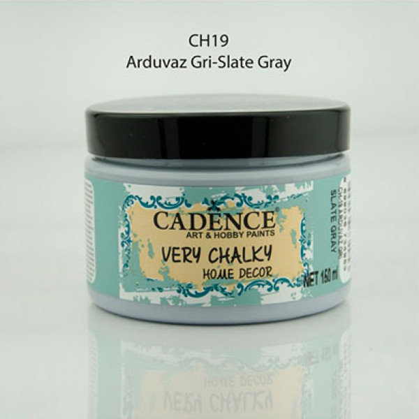 Вінтажна акриловая фарба Cadence Very Chalky Home Decor, №19 Світло сірий, 150 мл