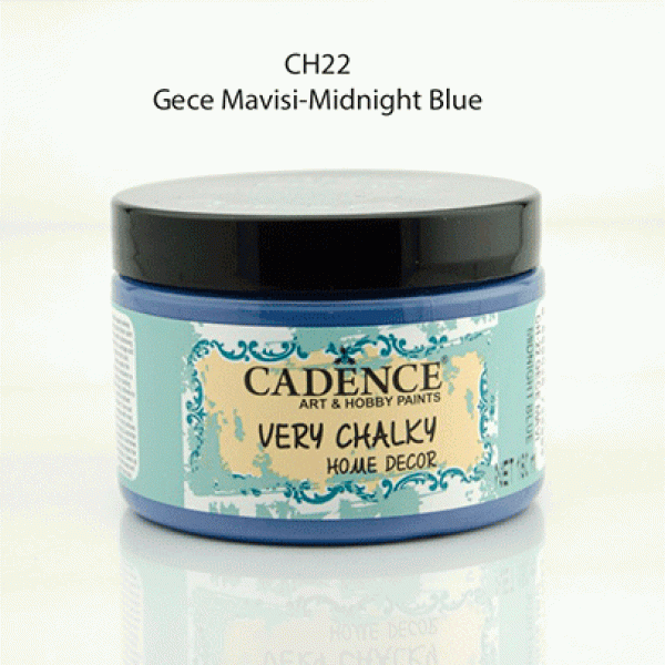 Вінтажна акриловая фарба Cadence Very Chalky Home Decor, №22 Темно синій, 150 мл