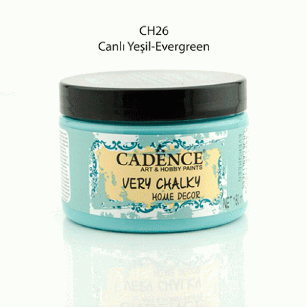 Вінтажна акриловая фарба Cadence Very Chalky Home Decor, №26 Вічно-зелений, 150 мл