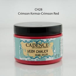 Вінтажна акриловая фарба Cadence Very Chalky Home Decor, №28 Яскравий червоний, 150 мл