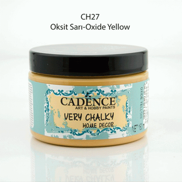 Вінтажна акриловая фарба Cadence Very Chalky Home Decor, №27 Жовтий оксид, 150 мл
