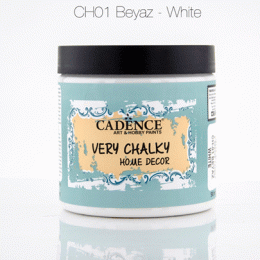 Вінтажна акриловая фарба Cadence Very Chalky Home Decor, №01 Білий, 500 мл
