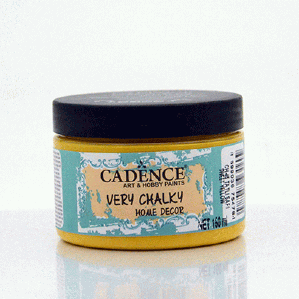 Вінтажна акриловая фарба Cadence Very Chalky Home Decor, №45 Жовтий, 150 мл