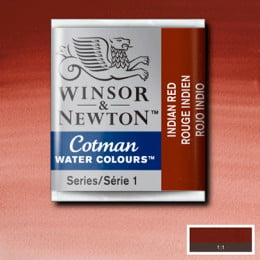 Акварельна фарба Winsor & Newton Cotman Half Pan, №317 Індійська червона