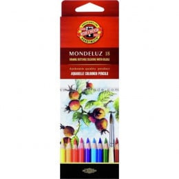 Акварельные цветные карандаши Koh-i-Noor Mondeluz 18 цветов