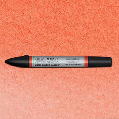 Акварельный маркер Winsor&Newton, № 095 Кадмий красный тёмный