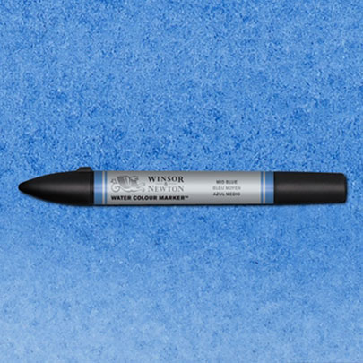 Акварельный маркер Winsor&Newton, №  401 Средний синий