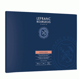 Альбом (блок) для акрилу Lefranc Acrylic Paper Pad, А3 29,7х42 см, 300 г/м2, 15 аркушів