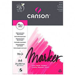 Альбом для маркерів, Canson Marker 70 гр, 21х29,7 см, 70 аркушів