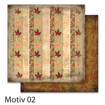 Бумага для скрапбукинга Design Papers Autumn 190г, 30.5x30.5см, №402