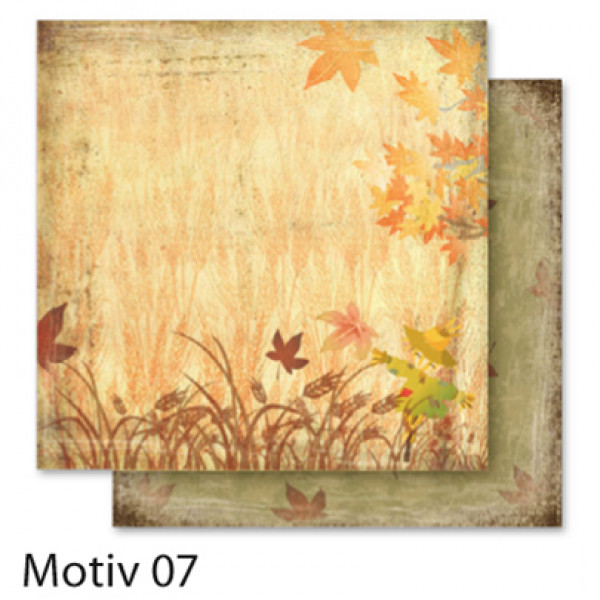 Папір для скрапбукінгу Design Papers "Autumn" 190г, 30.5x30.5см, №407