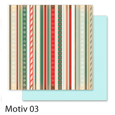 Бумага для скрапбукинга Design Papers Christmas 190г, 30.5x30.5см, №503