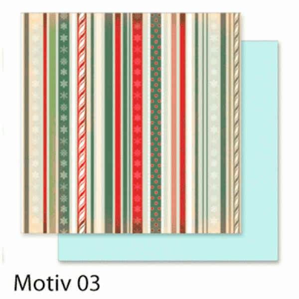 Папір для скрапбукінгу Design Papers "Christmas" 190г, 30.5x30.5см, №503