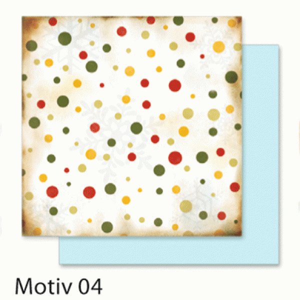 Папір для скрапбукінгу Design Papers "Christmas" 190г, 30.5x30.5см, №504