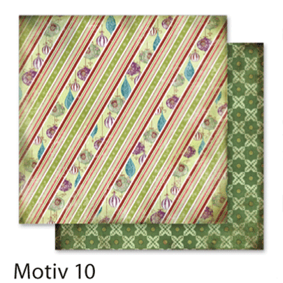 Бумага для скрапбукинга Design Papers Christmas 190г, 30.5x30.5см, №510