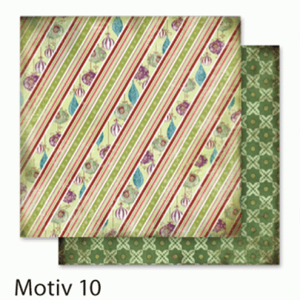 Папір для скрапбукінгу Design Papers "Christmas" 190г, 30.5x30.5см, №510