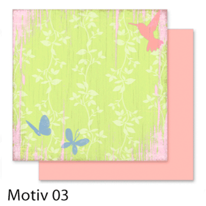Бумага для скрапбукинга Design Papers Flowers 190г, 30.5x30.5см, №103
