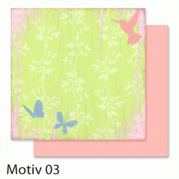 Папір для скрапбукінгу Design Papers "Flowers" 190г, 30.5x30.5см, №103