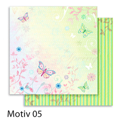 Бумага для скрапбукинга Design Papers Flowers 190г, 30.5x30.5см, №105