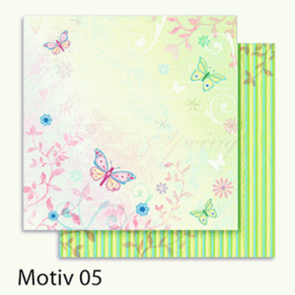 Папір для скрапбукінгу Design Papers "Flowers" 190г, 30.5x30.5см, №105